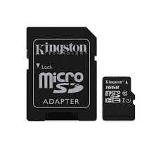  Kingston Canvas Select (SDCS / 16 Go) MicroSD Class 10  (adaptateur SD inclus)