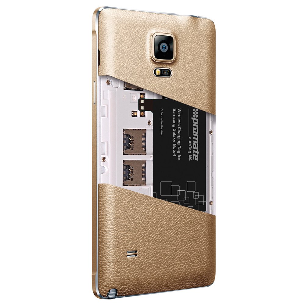 Puce pour Chargement Sans Fil Samsung Note 4 Promate Auratag-N4