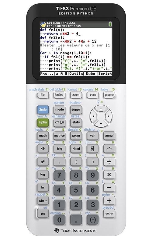 Calculatrice-graphique-Texas-Instruments-TI-83-Algerie-Premium-CE-Edition-Python-
