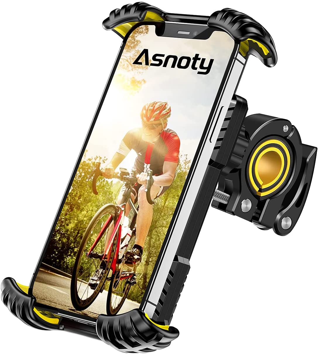 Support de téléphone portable pour vélo et moto Asnoty, rotation à 360 °,  anti-secousse, amovible réglable, compatible avec un smartphone de 4,7 à 7  pouces - Algerie Store