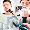 MOOSOO – rasoir électrique G2 pour hommes, rasoir pour hommes sec et humide avec tondeuse Pop-up pour voyage, rasoir pour barbe