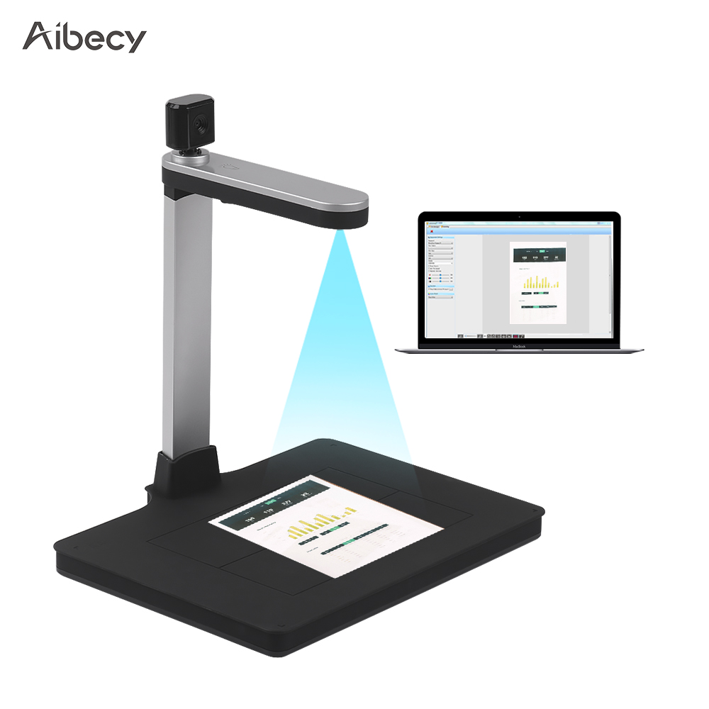  Scanner Livre Aibecy-Caméra de capture de documents USB,